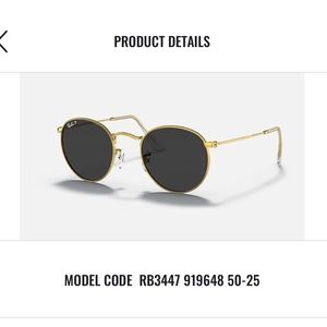 Ray Ban Round Metal classic